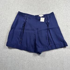 Club Monaco Ditmas Navy Lace Up Shorts Size 12 NWT
